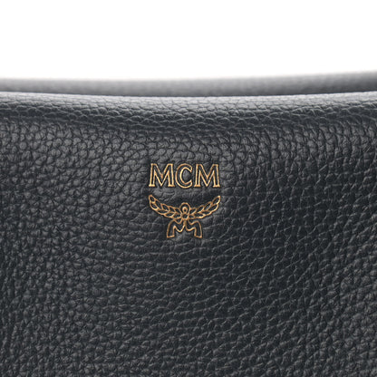 MCM Grained Calfskin Medium Milla Tote Phantom Grey 8 of 11