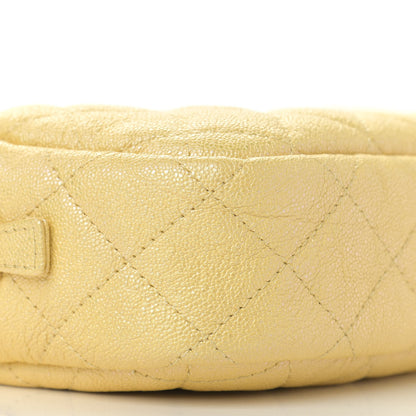 Chanel Iridescent Caviar Quilted Small Timeless Camera Case Yellow 9 of 10