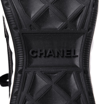 Chanel Velvet Calfskin Mixed Fibers CC Sneakers 38 Black 8 of 11