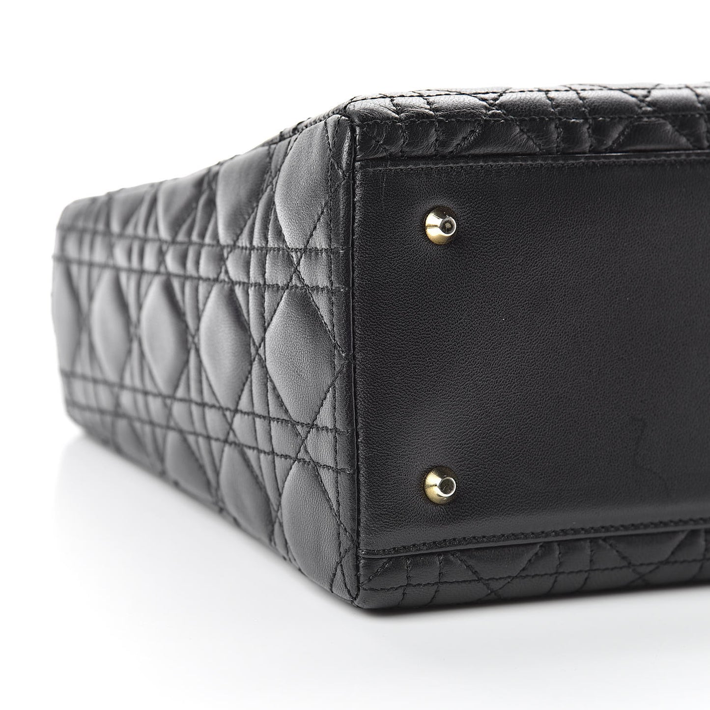 Lambskin Cannage Medium Lady Dior Black