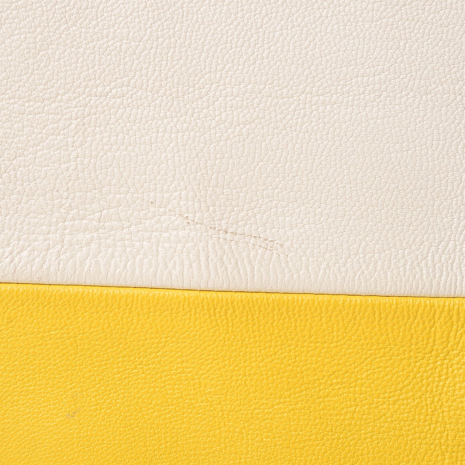 Celine Lambskin Vertical Bi-Cabas White Sun Yellow 12 of 29