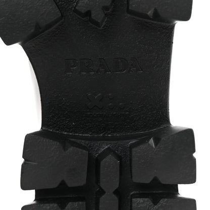 Prada Spazzolato Rois Sfumato Monolith 55mm Derby Loafers 38.5 Black Argento 7 of 9