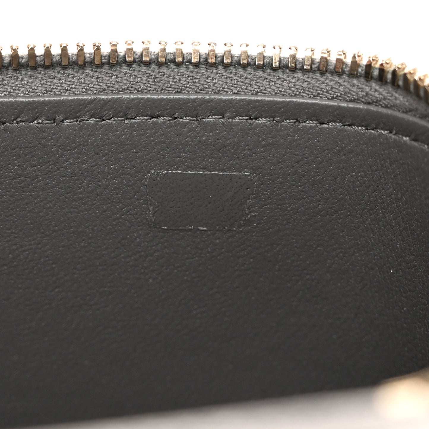 Lambskin Quilted Small Top Handle Vanity Case With Chain Dark Grey