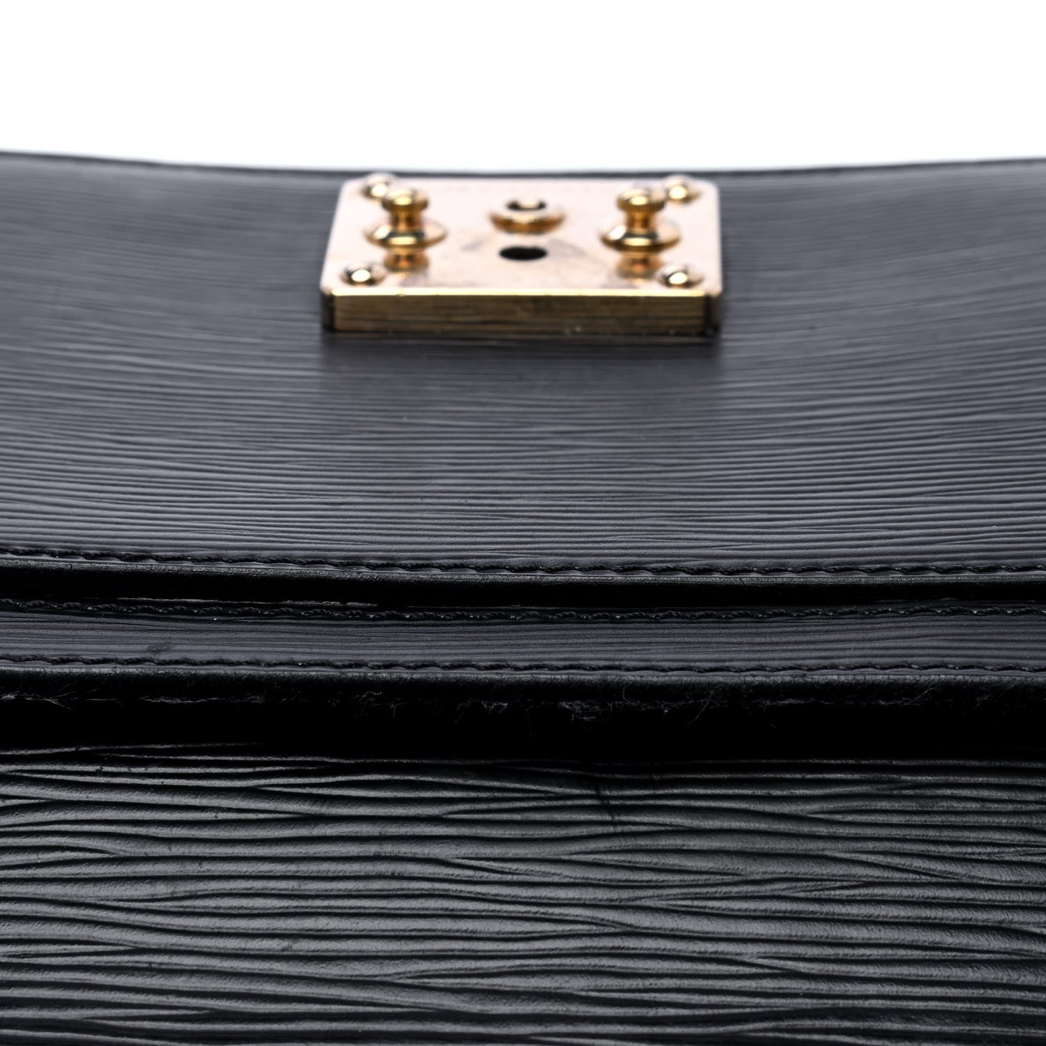 Louis Vuitton Epi Pochette Sellier Dragonne Clutch Black 5 of 6