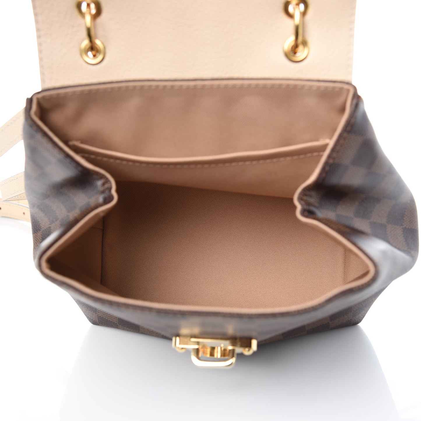 Damier Ebene Clapton Backpack Creme