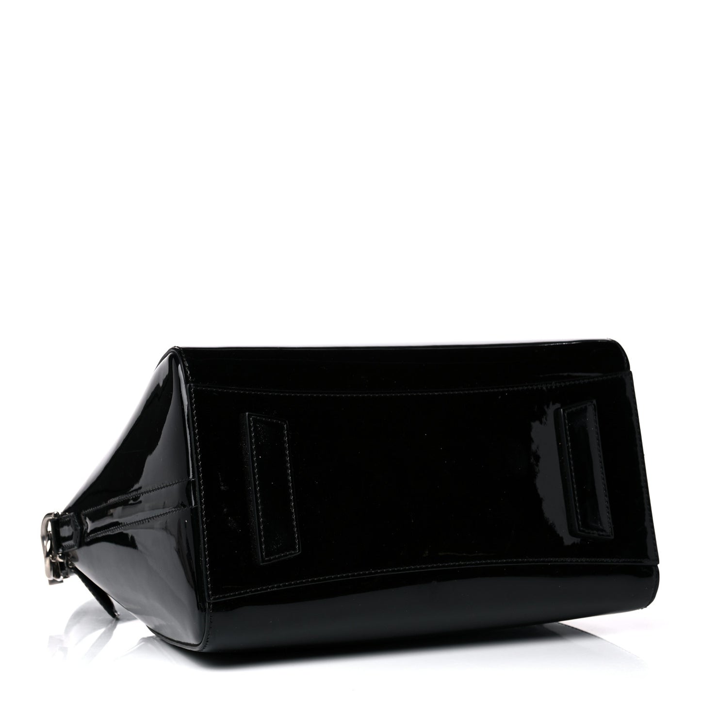 Patent Calfskin Small Antigona Black