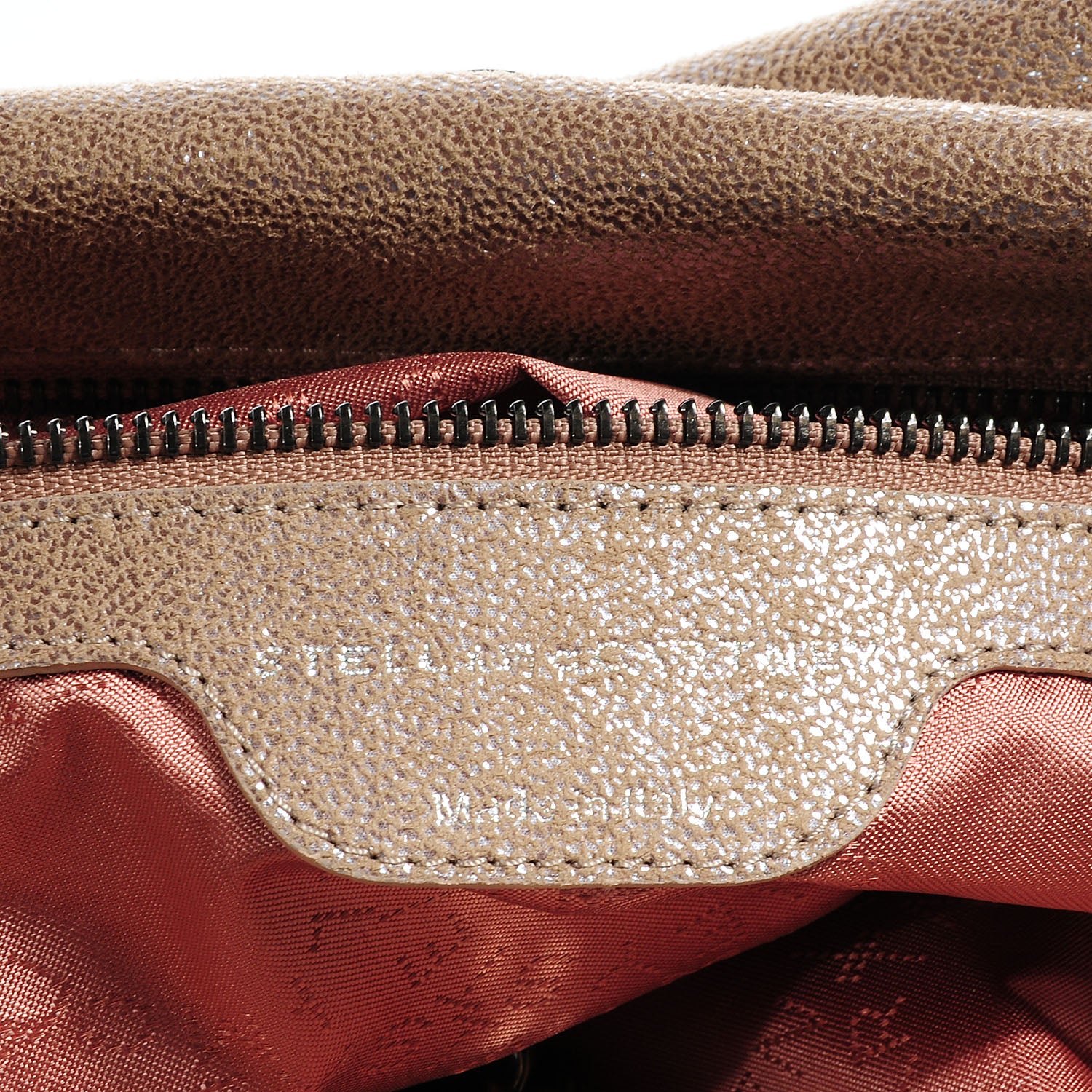 Stella McCartney Faux Leather Shaggy Deer Small Falabella Tote Chamois 8 of 9
