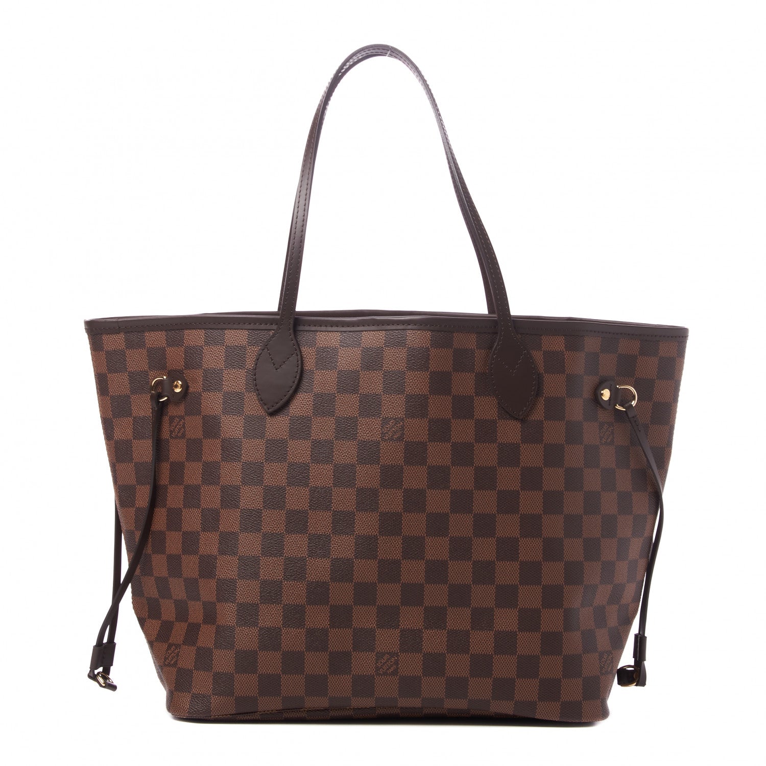 Louis Vuitton Damier Ebene Neo Neverfull MM Rose Ballerine 1 of 8