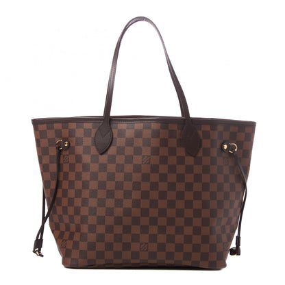 Louis Vuitton Damier Ebene Neo Neverfull MM Rose Ballerine 1 of 8