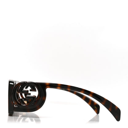Gucci Acetate Chaise Rectangle Frame Sunglasses GG1325S Tortoise 3 of 7