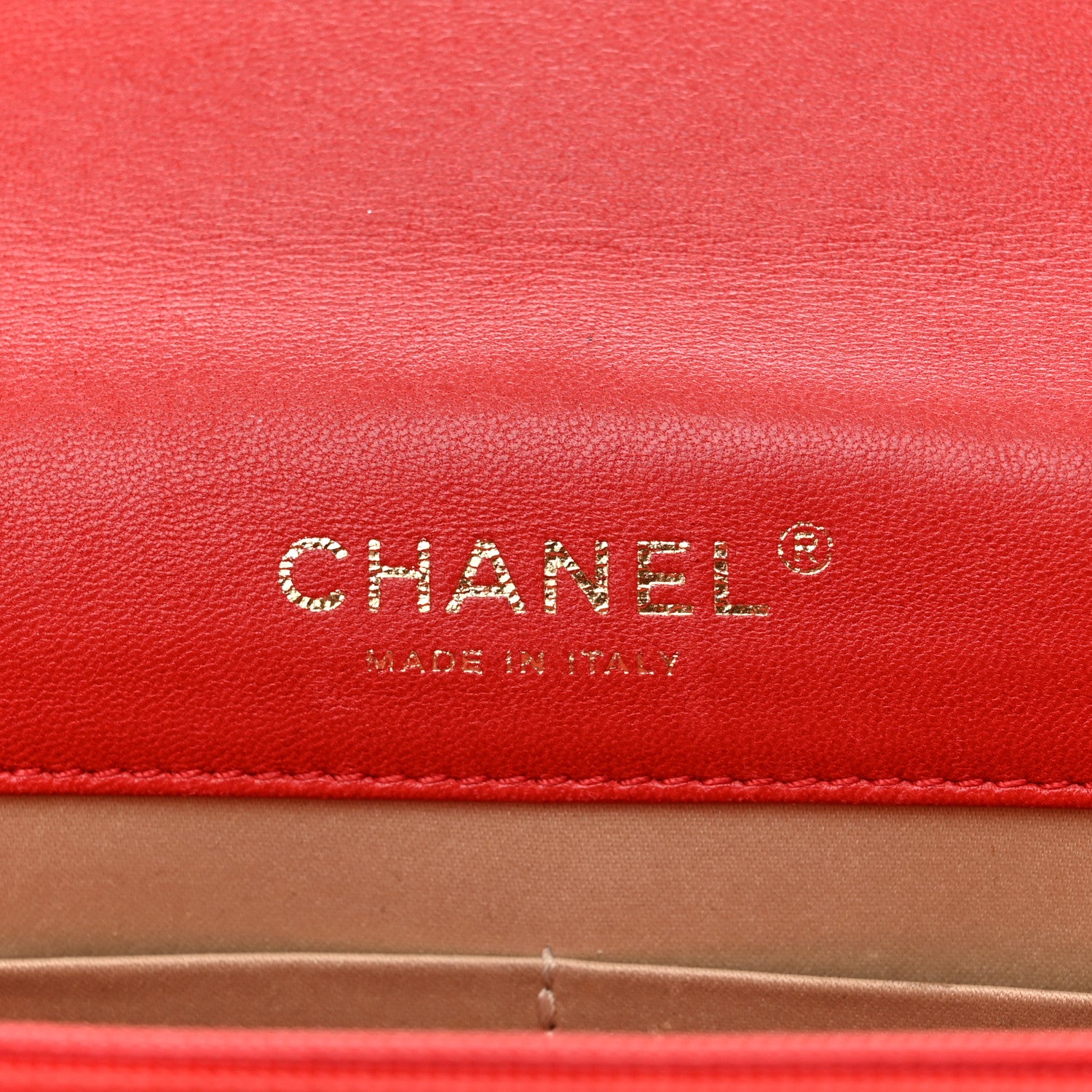 Chanel Lambskin Quilted Golden Class Wallet on Chain WOC Red 6 of 16