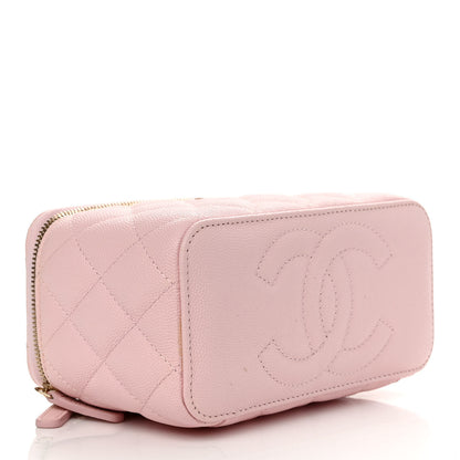 Chanel Caviar Quilted Small Vanity Case With Chain Light Pink 4 of 11