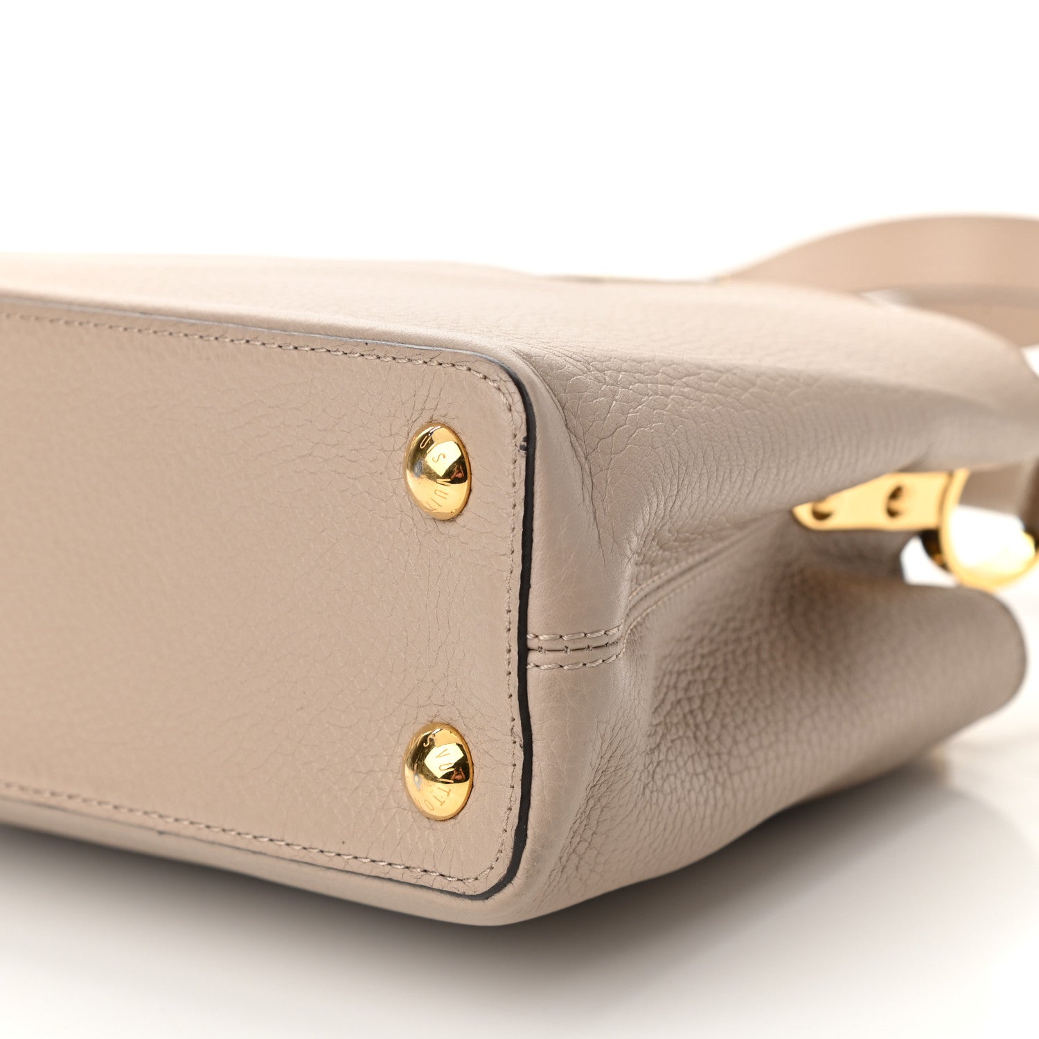 Louis Vuitton Taurillon Capucines BB Galet 9 of 12