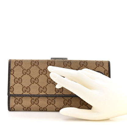 Gucci Monogram Lovely Heart Continental Wallet Brown 2 of 13