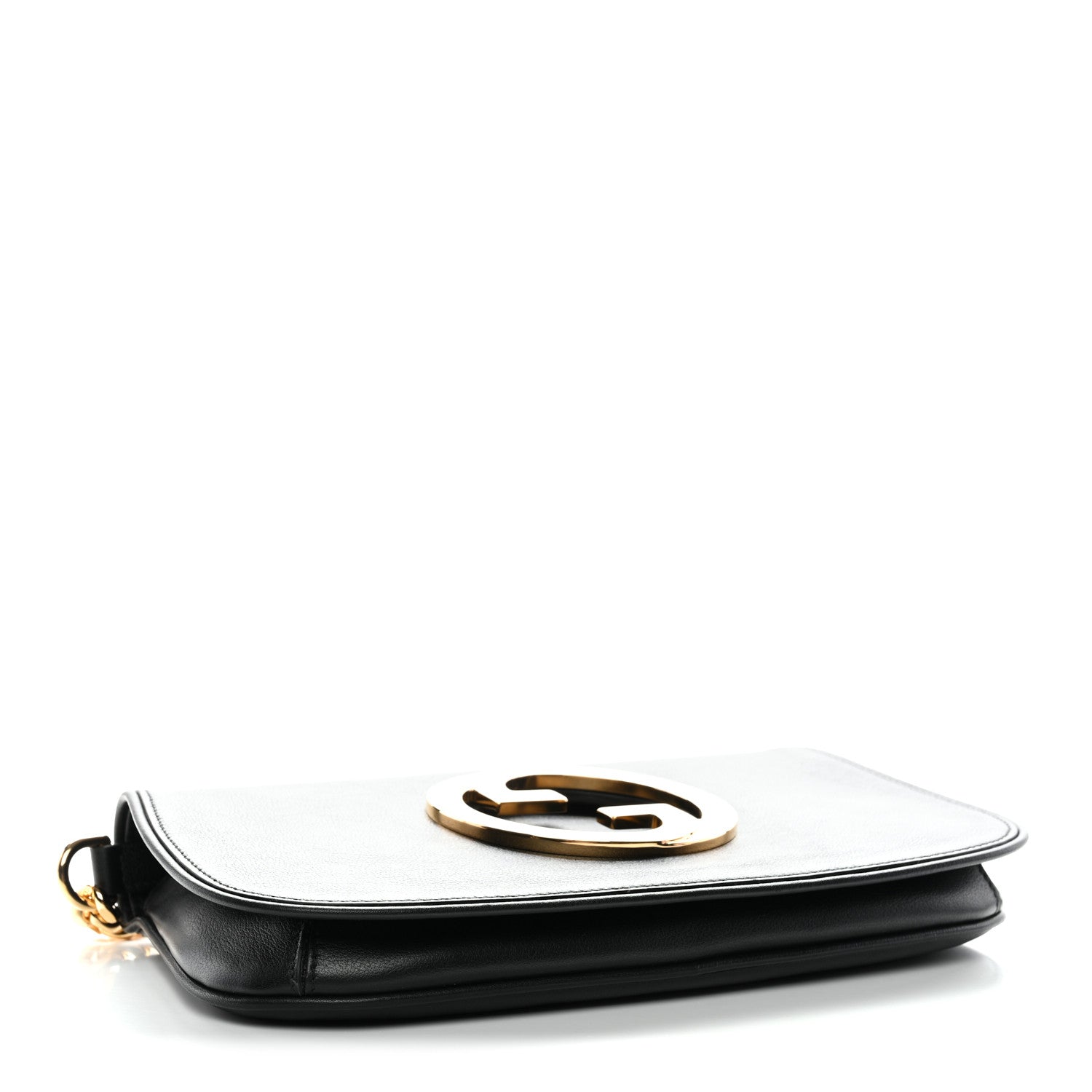 Gucci Roxy Calfskin Blondie Chain Shoulder Flap Bag Black 4 of 11