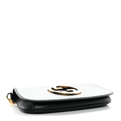 Gucci Roxy Calfskin Blondie Chain Shoulder Flap Bag Black 4 of 11