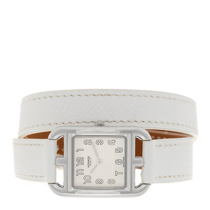 Hermes Stainless Steel Epsom 23mm Cape Cod Double Tour Quartz Watch Blanc 2 of 5