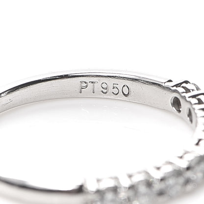 Tiffany Platinum Diamond .27ct 2.2mm Half Circle Embrace Band Ring 47 4 5 of 6