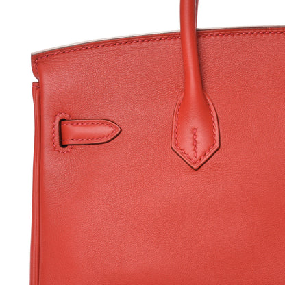 Hermes Swift Birkin 25 Vermillion 29 of 34