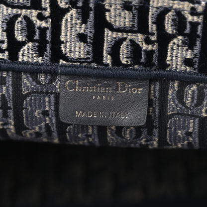 Christian Dior Oblique Velvet Book Tote Blue Multicolor 6 of 12