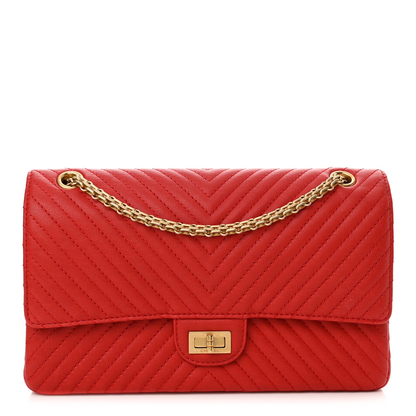 Sheepskin Chevron Quilted 2.55 Reissue 226 Flap Red