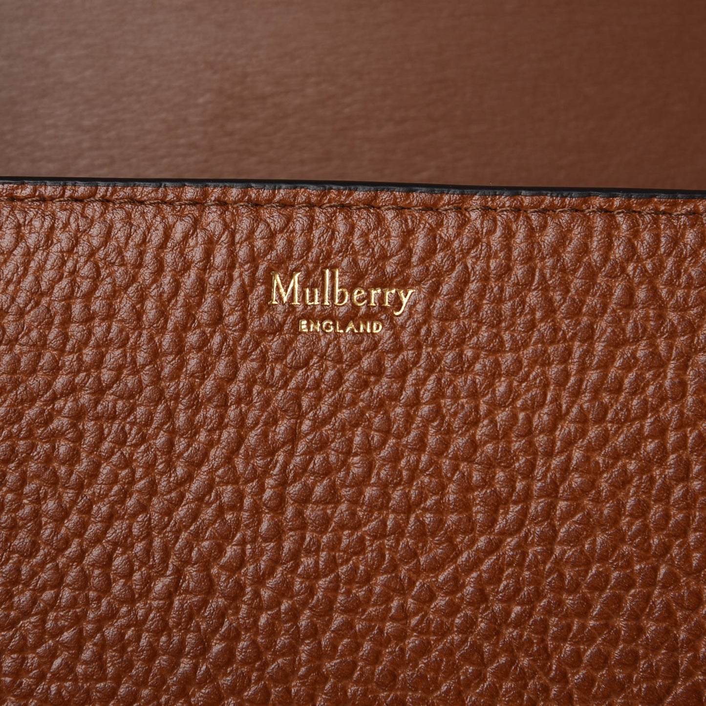 Natural Grained Calfskin Small Darley Satchel Oak