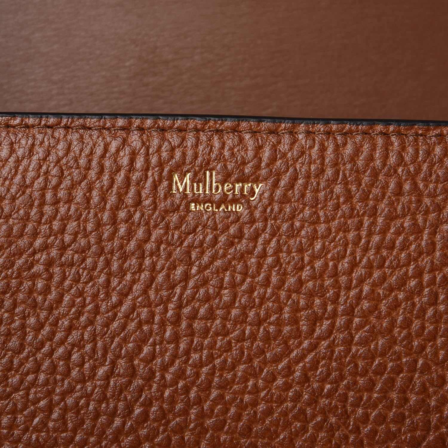 Mulberry Natural Grained Calfskin Small Darley Satchel Oak 6 of 6