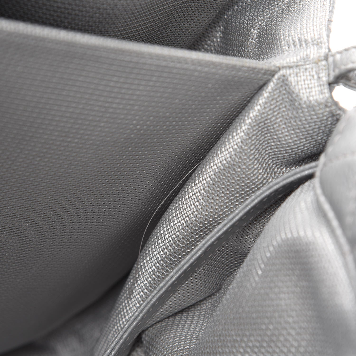 Chanel Metallic Calfskin Quilted XXL Travel Flap Bag Silver 12 of 15