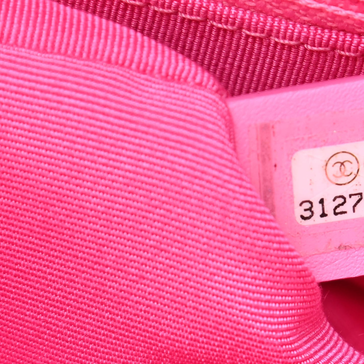 Denim Quilted Large Chanel 19 Flap Neon Pink