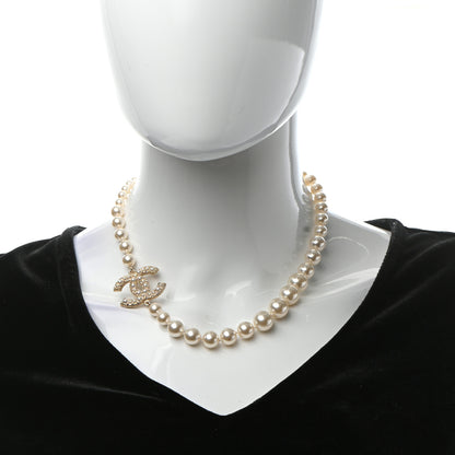 Chanel Pearl CC 100th Anniversary Necklace Light Gold 2 of 7