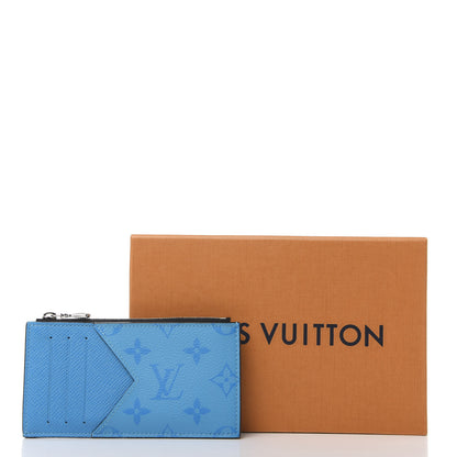 Louis Vuitton Taigarama Coin Card Holder Blue Lagoon 8 of 8