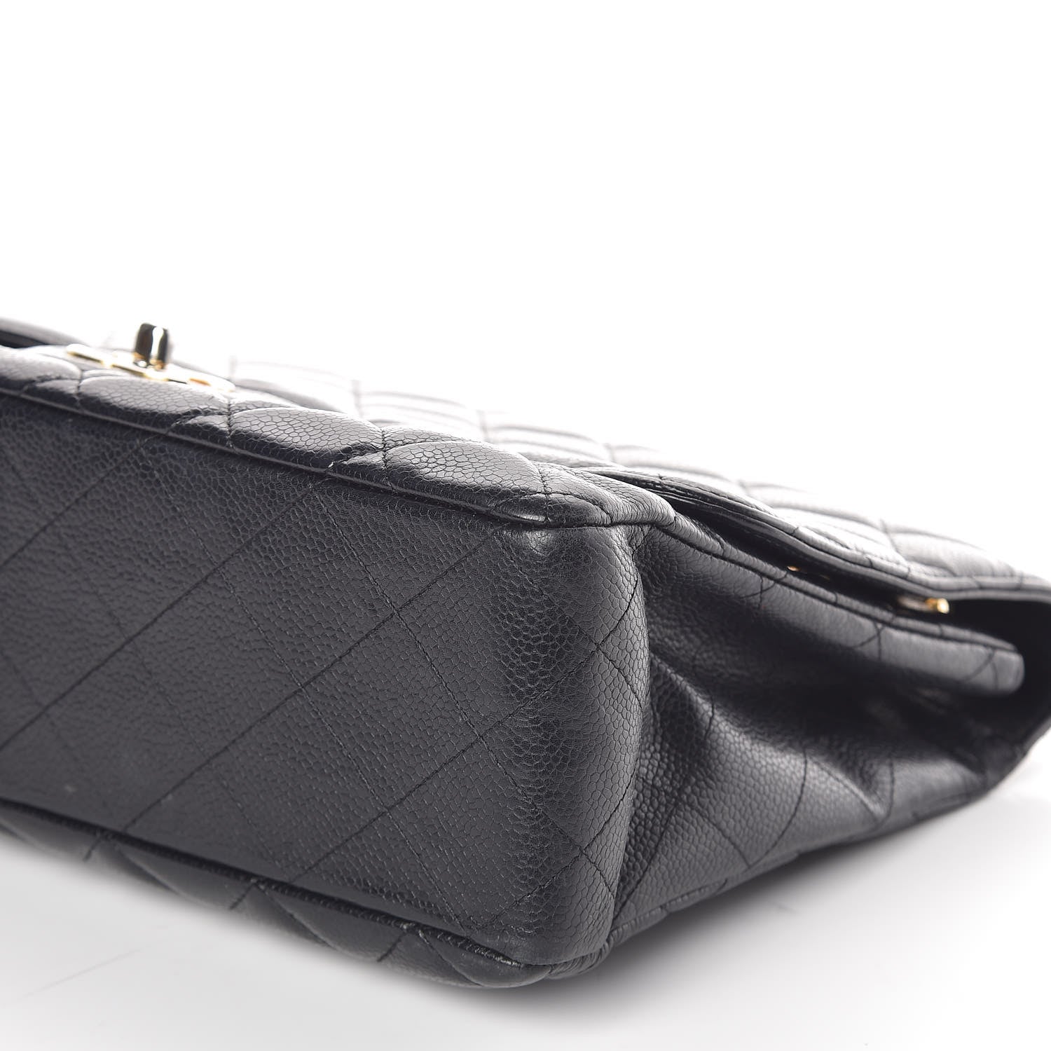 Chanel Caviar Quilted Jumbo Single Flap Black 9 of 14