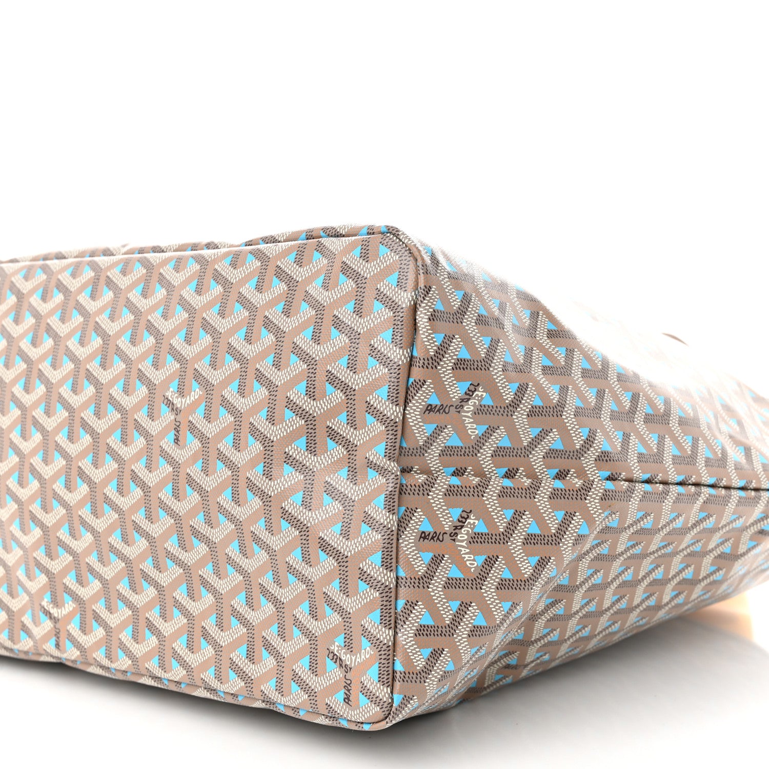Goyard Goyardine Saint Louis Claire Voie GM Grege Turquoise 11 of 12