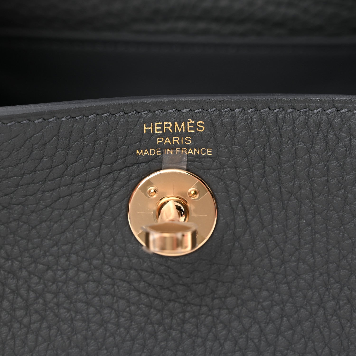 Hermes Taurillon Clemence Mini Lindy 20 Gris Misty 6 of 10