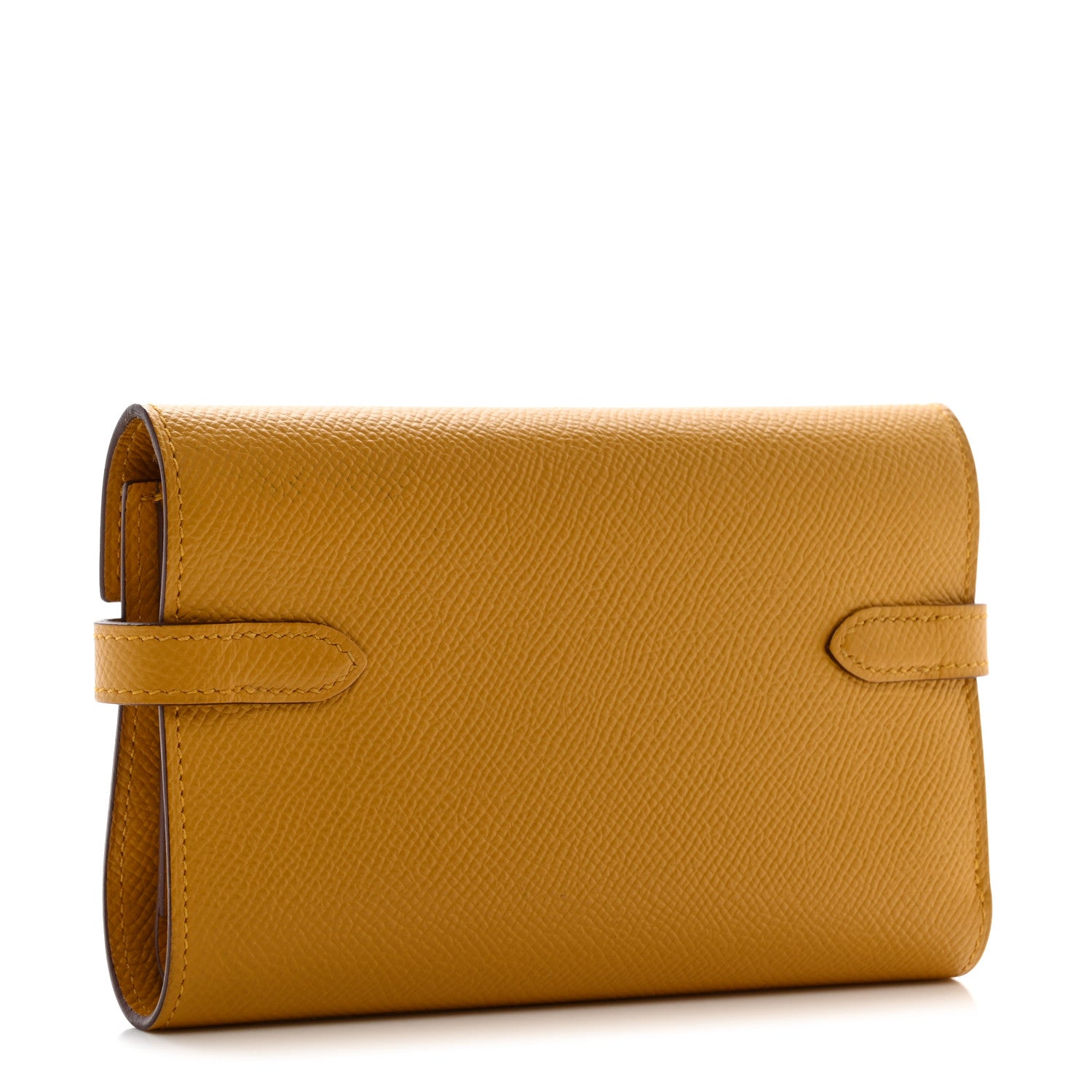 Hermes Epsom Medium Kelly Wallet Jaune Ambre 3 of 8