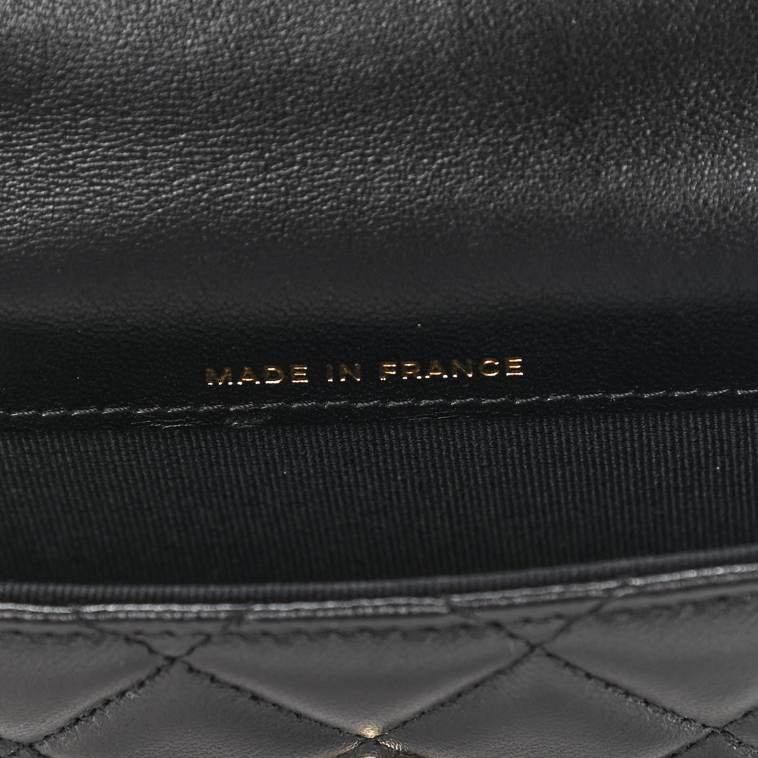 Chanel Lambskin Quilted Top Handle Flap Coin Purse With Chain Black 7 of 11