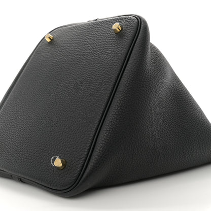 Hermes Taurillon Clemence Picotin Lock 22 MM Black 10 of 10