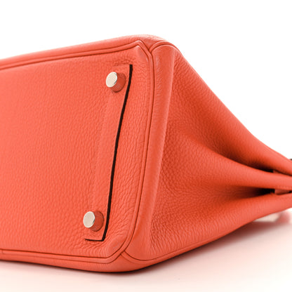 Hermes Togo Birkin 25 Orange Poppy 10 of 13