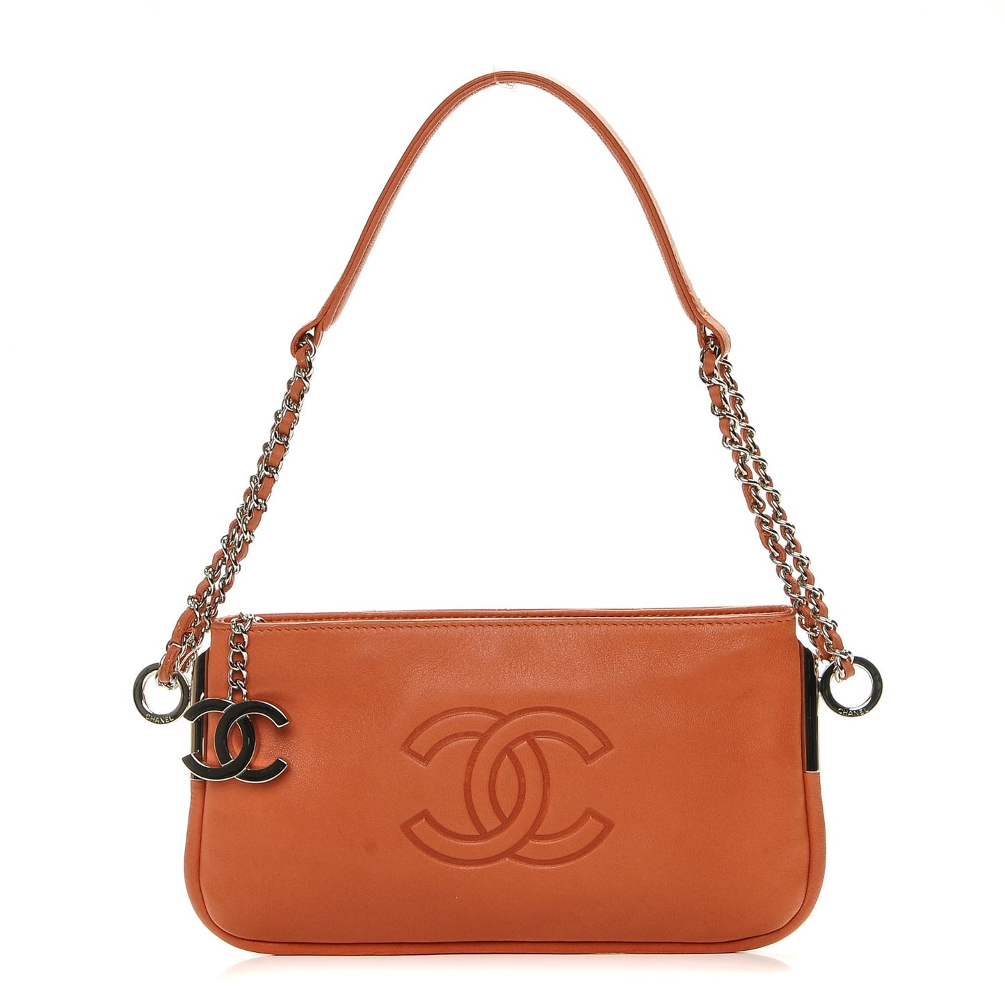 Lambskin CC Pochette Red