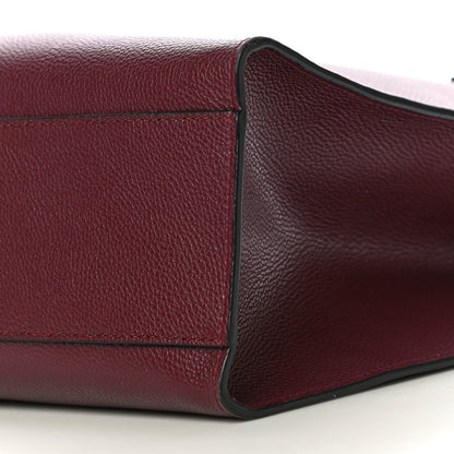 Marc Jacobs Grained Calfskin Grind Shopper Tote Burgundy 10 of 10