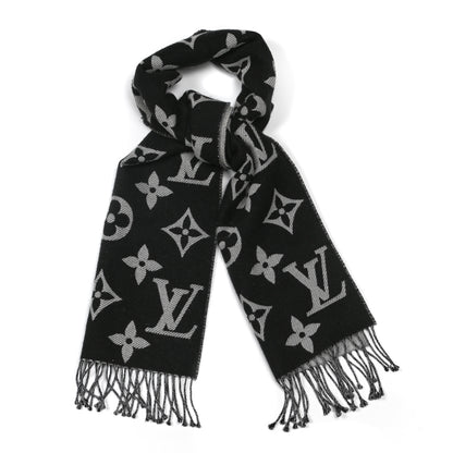 Louis Vuitton Wool Simply LV Scarf Black 1 of 4