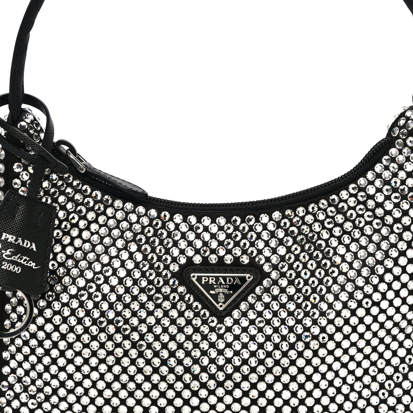 Satin Crystal Mini Re-Edition 2000 Bag Cristal