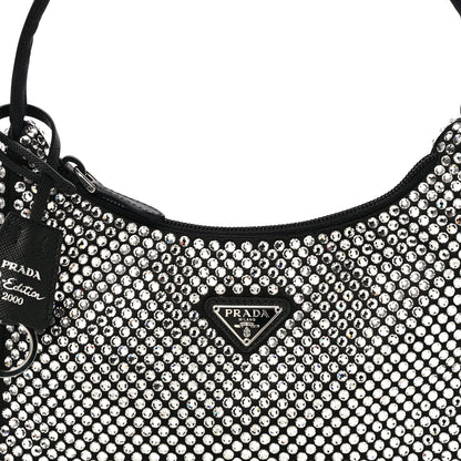 Prada Satin Crystal Mini Re-Edition 2000 Bag Cristal 8 of 11