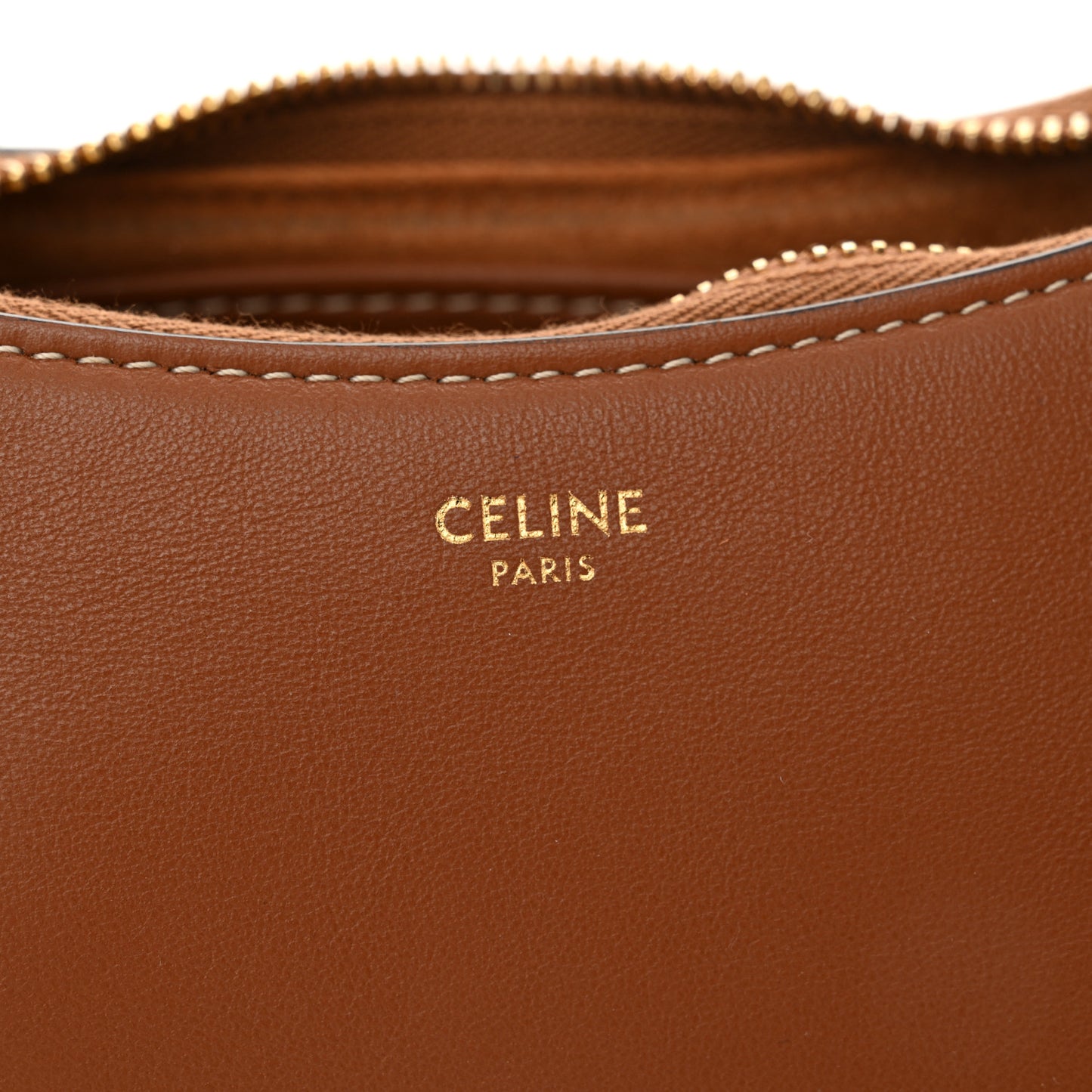 Smooth Calfskin Medium Strap Ava Shoulder Bag Tan