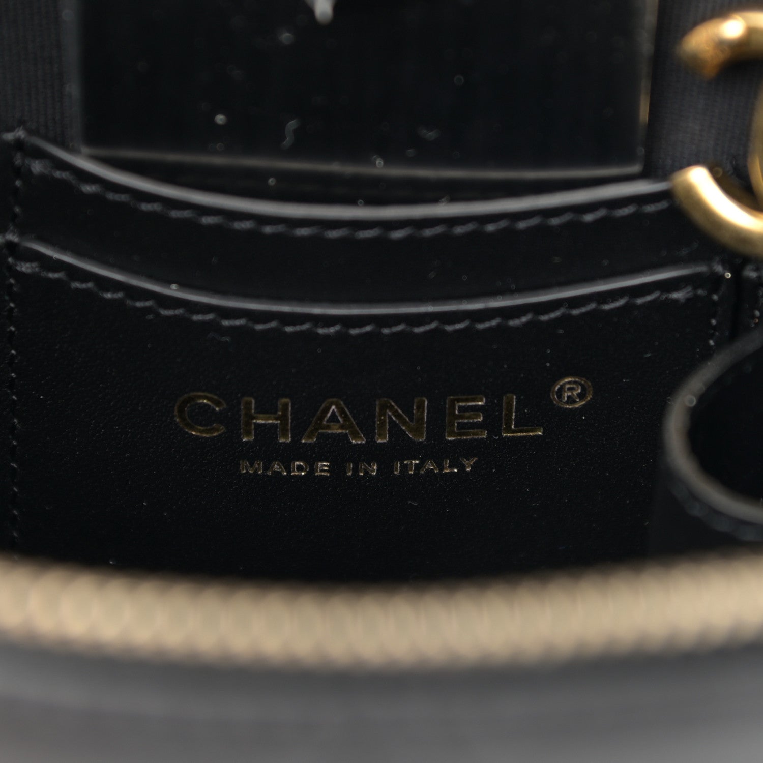 Chanel Lambskin Quilted Small Vanity Case Black 6 of 14