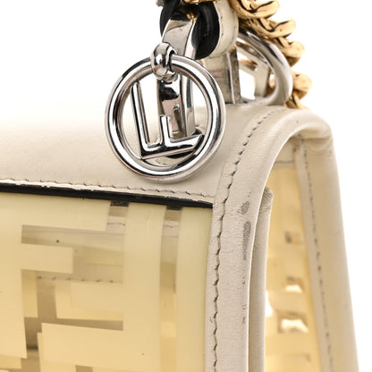 Fendi TPU FF Vitello Century F is Fendi Small Kan I Shoulder Bag White 16 of 19