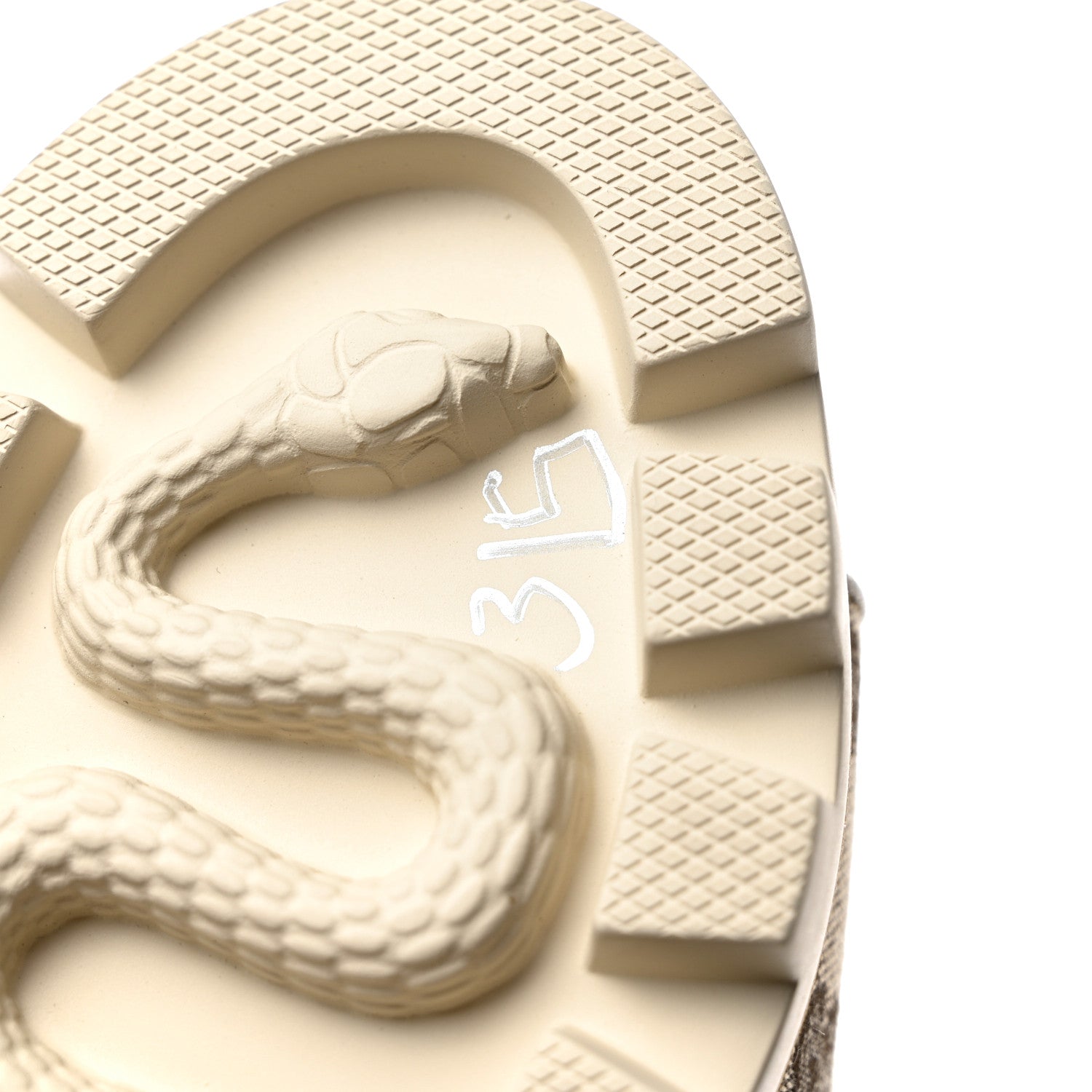 Gucci Monogram Granada Kid Trip 40/72mm Lug Sole Sandals 38.5 Beige Ebony Mystic White 9 of 9
