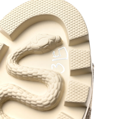 Gucci Monogram Granada Kid Trip 40/72mm Lug Sole Sandals 38.5 Beige Ebony Mystic White 9 of 9