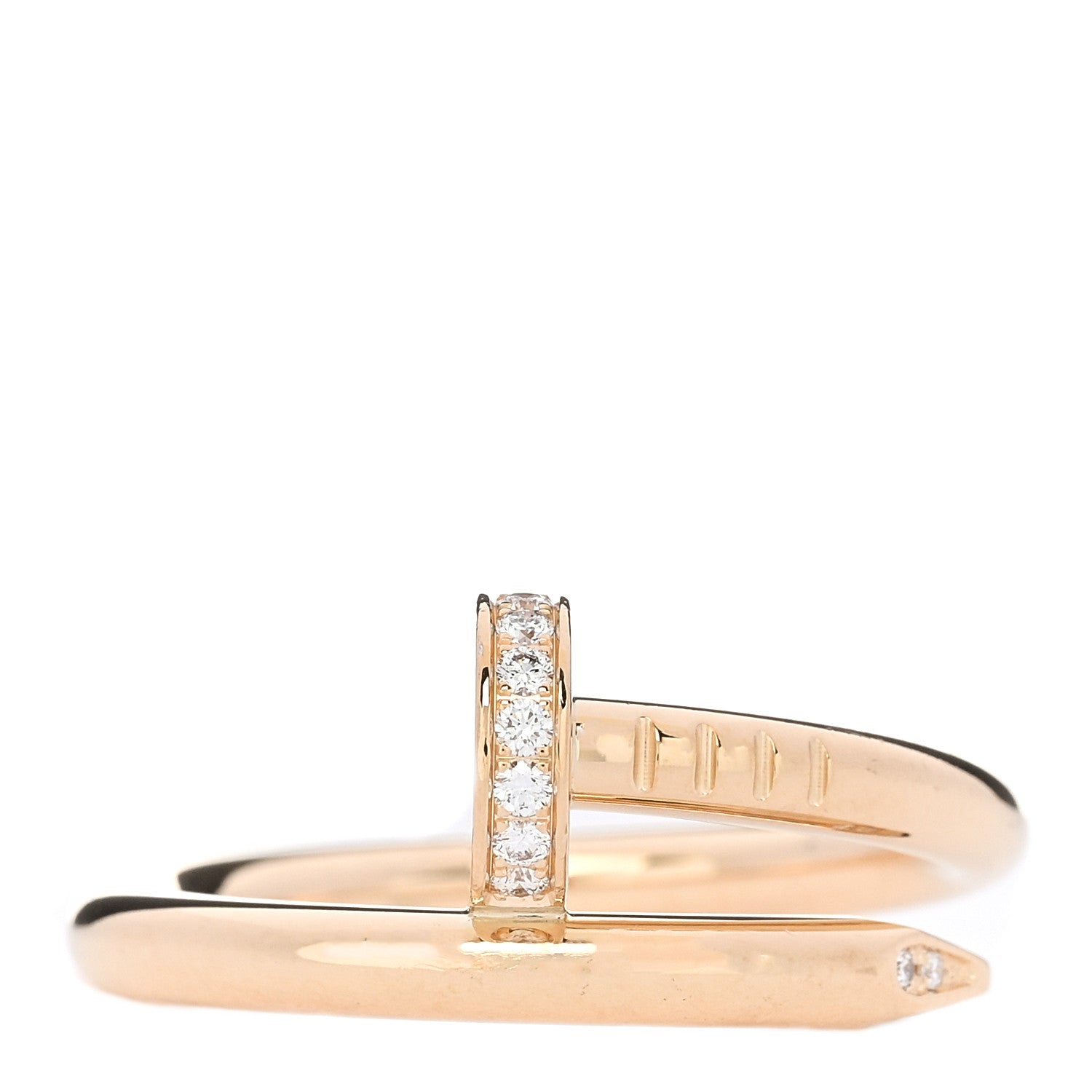 Cartier 18K Yellow Gold Diamond Juste Un Clou Ring 54 7 1773611
