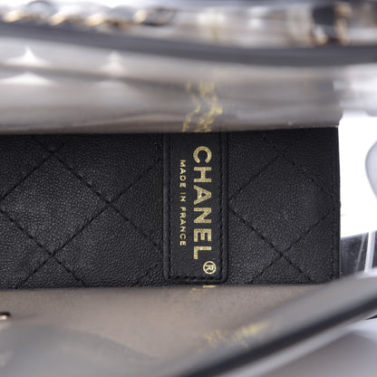 Chanel Lambskin PVC Sand By The Sea Flap With Pearl Strap Black 8 of 10
